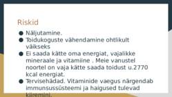TERVISLIK TOITUMINE #5