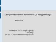 LED-pirnide võrdlus luminofoor- ja hõõgpirnidega