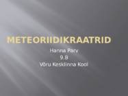 Meteoriidikraatrid
