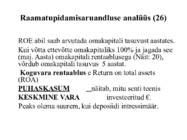 Aastaaruande koostamine ja analüüs #16