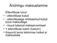 Aastaaruande koostamine ja analüüs #22
