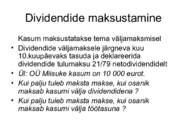 Aastaaruande koostamine ja analüüs #27