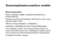 Aastaaruande koostamine ja analüüs #6