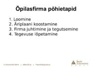 Õpilasfirmad kui praktiline tegevus õppetöö osana #14