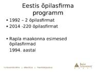 Õpilasfirmad kui praktiline tegevus õppetöö osana #9