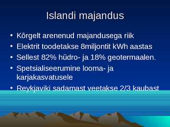 Island powerpoint kokkuvõte #7