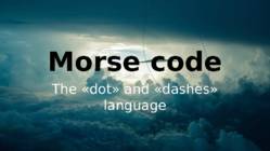 Morse code