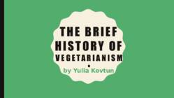 The brief history of vegetarianism