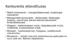 Sissejuhatus majandusse XI osa - Konkurents #8