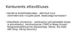 Sissejuhatus majandusse XI osa - Konkurents #9