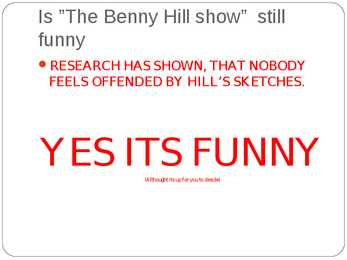 Powerpoint Benny Hillyst #10