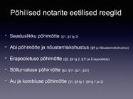 Notari eetika #4