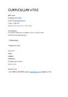 Curriculum Vitae