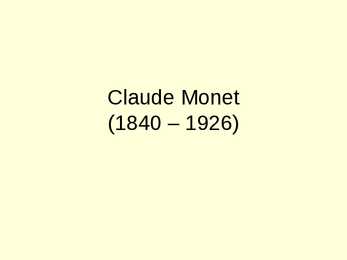 Claude Monet