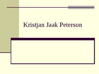 Kristjan Jaak Peterson