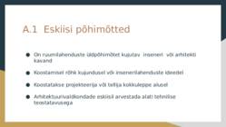 Projekteerimisvaldkondade juhised #3