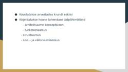 Projekteerimisvaldkondade juhised #6