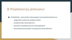 Projekteerimisvaldkondade juhised #8