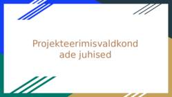 Projekteerimisvaldkondade juhised