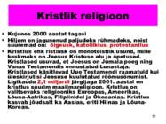 Religioon ja tsivilisatsioonid #11