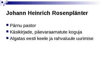 Eesti kirjandus 19 sajandil #3