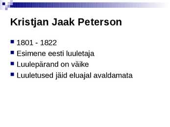 Eesti kirjandus 19 sajandil #4
