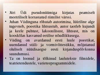 Ettekanne Juhan Viiding #6