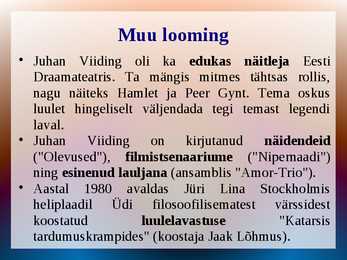 Ettekanne Juhan Viiding #8