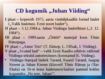 Ettekanne Juhan Viiding #9