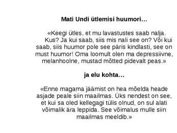 Ettekanne Mati Unt #11