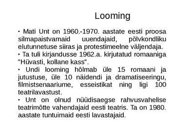 Ettekanne Mati Unt #4