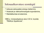 Seksuaalsus inimese elus #4