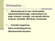 Seksuaalsus inimese elus #5