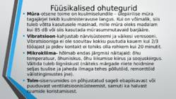 Õpitava eriala mõju tervisele #5