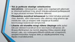 Õpitava eriala mõju tervisele #10