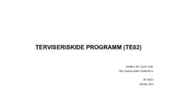 TERVISERISKIDE PROGRAMM-TE02