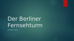 Der Berliner Fernsehturm