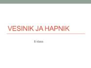 Vesinik ja Hapnik