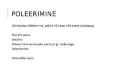 Autode hooldamine #9
