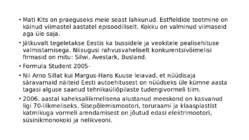 Autondus Eestis #26