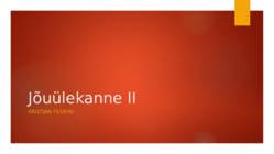 Jõuülekanne II