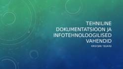 Tehniline dokumentatsioon ja infotehnoloogilised vahendid