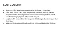 Võõrnimede sobitamine-tänavanimed ja isikunimed #4