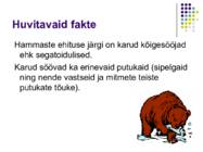 Pruunkaru toidulaud #3