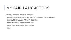 My Fair Lady and Cockney English #3