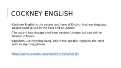 My Fair Lady and Cockney English #4