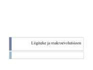 Liigiteke ja makroevolutsioon