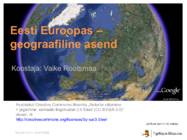 Eesti Euroopas geograafiline asend