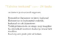 Schuberti lalulutsüklid #7
