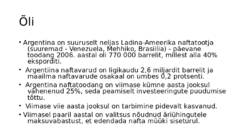 Argentiina energiamajandus #5